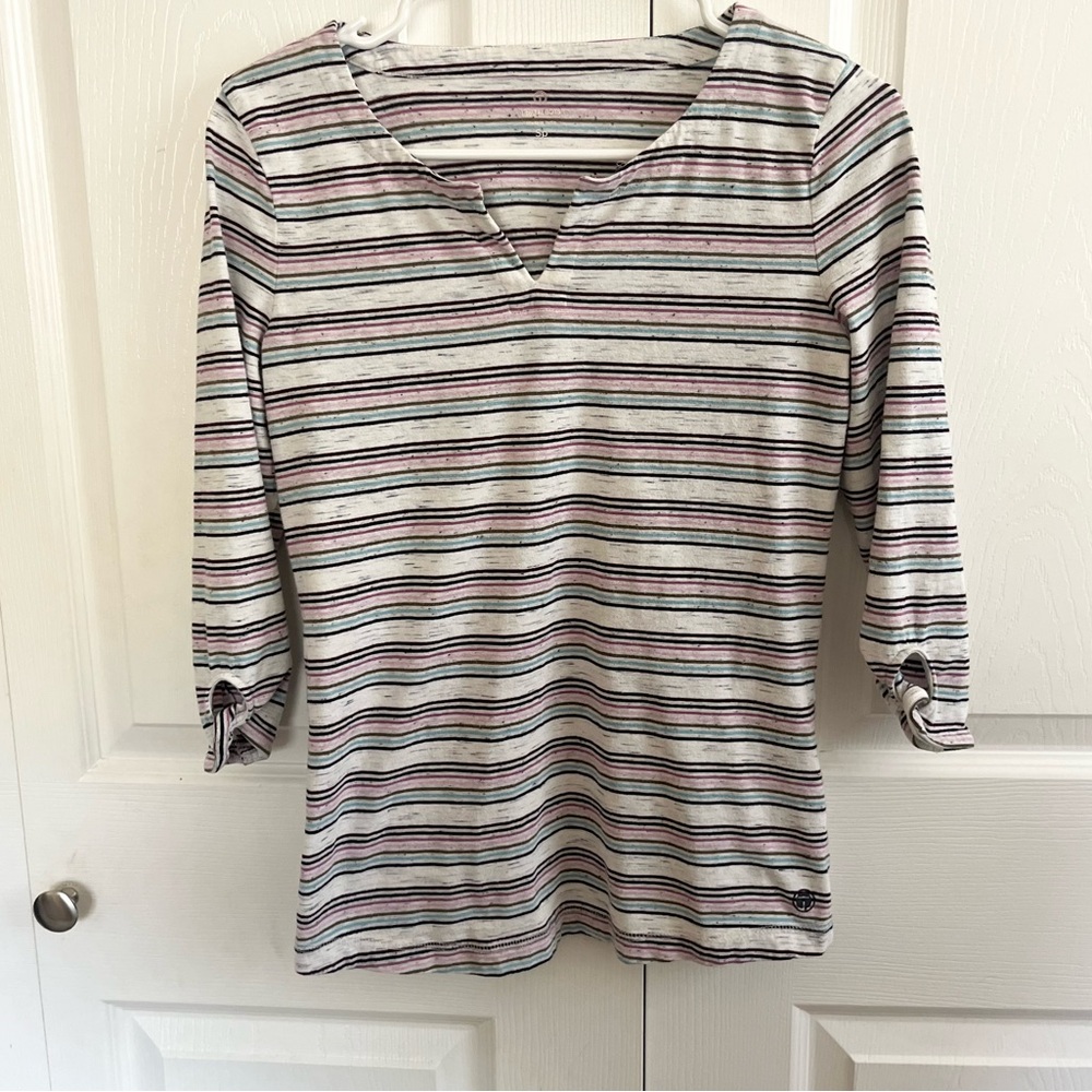 Talbots Stripe Blouse Small